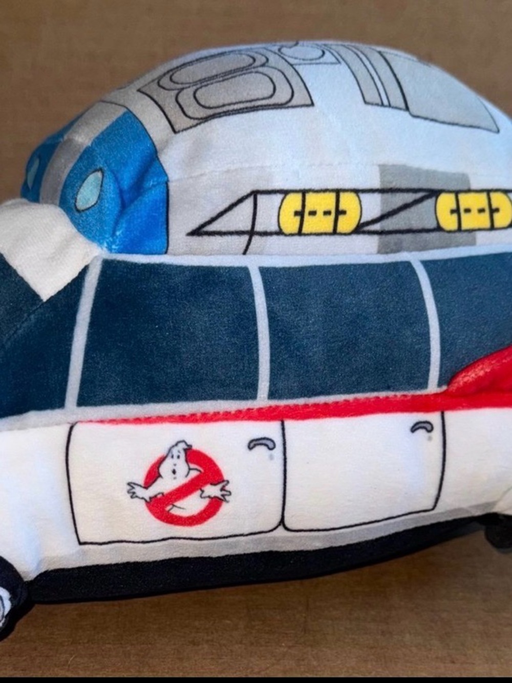 Ghostbusters Kids Plush Vehicle Toy - White and Blue